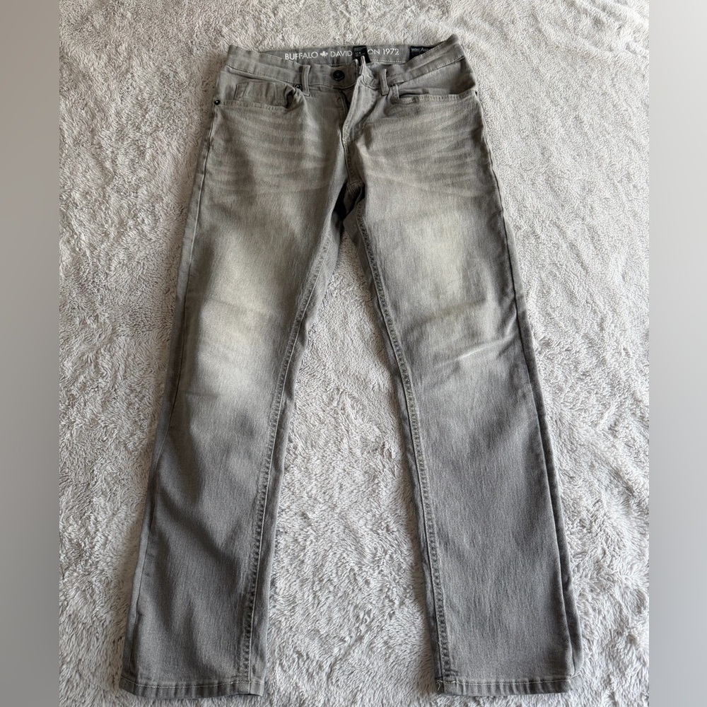 Buffalo David Bitton Men's Gray Slim Jeans